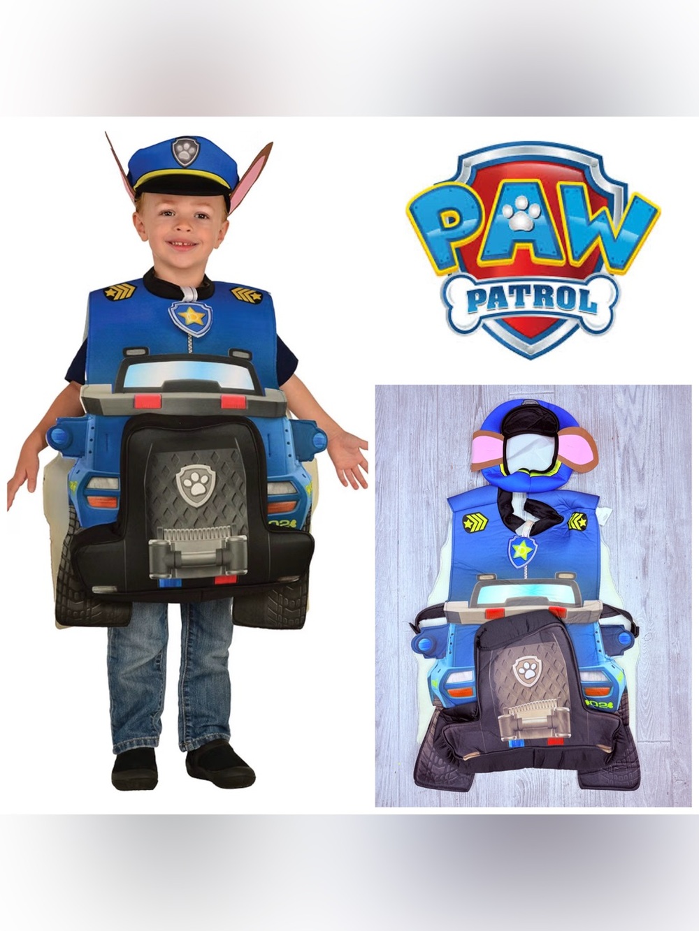 Rubies Paw Patrol Chase 3D Halloween costumes cosplay and hat small dress up